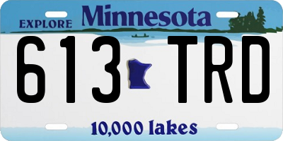 MN license plate 613TRD