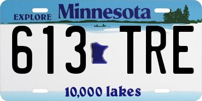 MN license plate 613TRE
