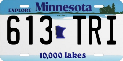 MN license plate 613TRI