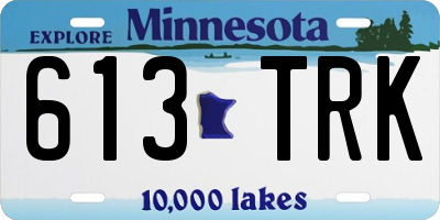 MN license plate 613TRK
