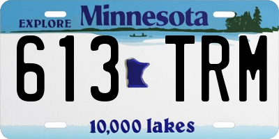 MN license plate 613TRM