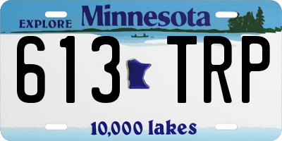 MN license plate 613TRP
