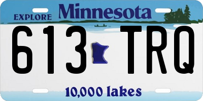MN license plate 613TRQ