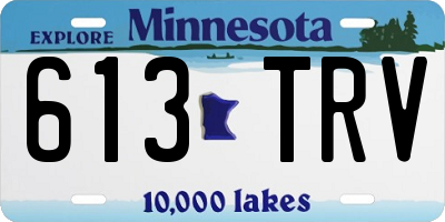 MN license plate 613TRV
