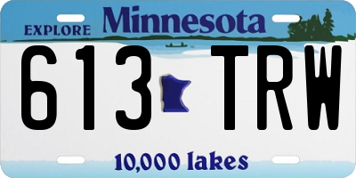 MN license plate 613TRW
