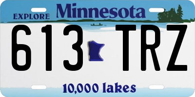 MN license plate 613TRZ