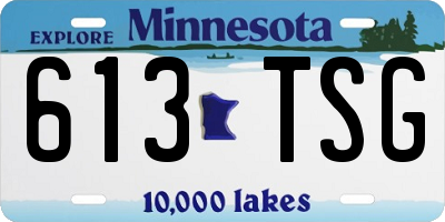 MN license plate 613TSG