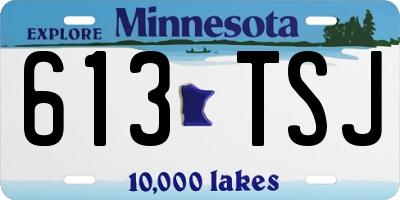 MN license plate 613TSJ