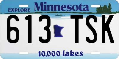 MN license plate 613TSK