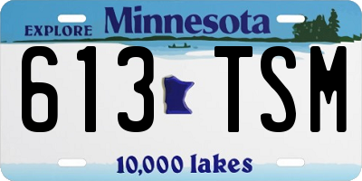MN license plate 613TSM