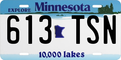 MN license plate 613TSN