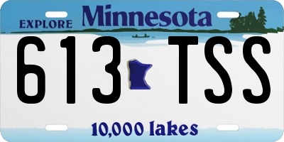 MN license plate 613TSS