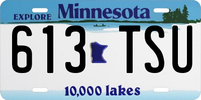 MN license plate 613TSU