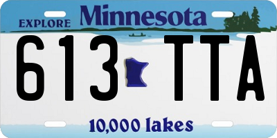 MN license plate 613TTA