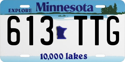 MN license plate 613TTG