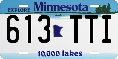 MN license plate 613TTI