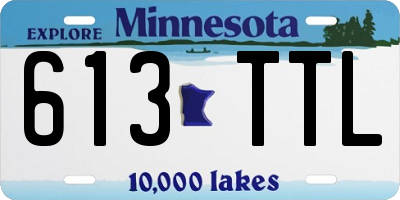 MN license plate 613TTL