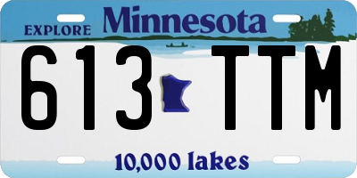 MN license plate 613TTM