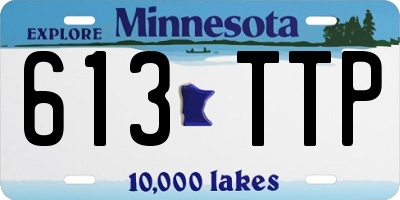 MN license plate 613TTP