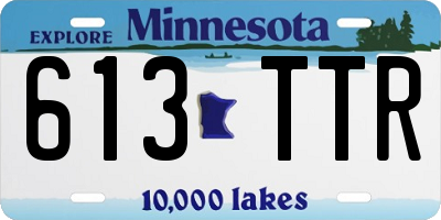 MN license plate 613TTR