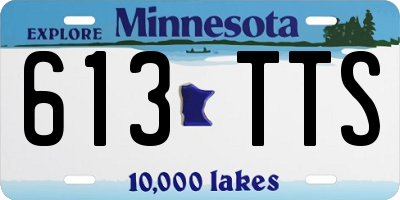 MN license plate 613TTS