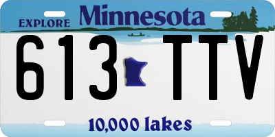 MN license plate 613TTV