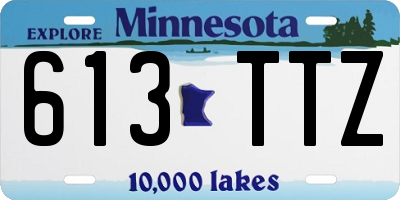 MN license plate 613TTZ
