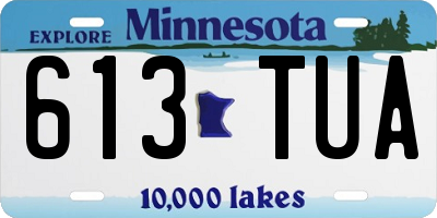 MN license plate 613TUA