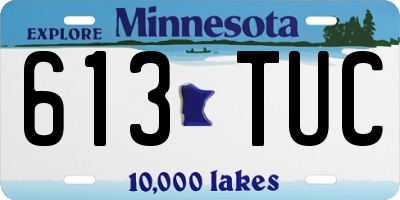 MN license plate 613TUC