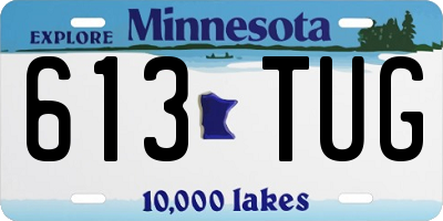 MN license plate 613TUG