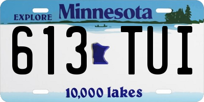 MN license plate 613TUI