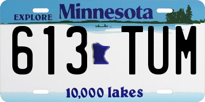 MN license plate 613TUM