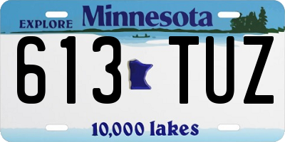 MN license plate 613TUZ