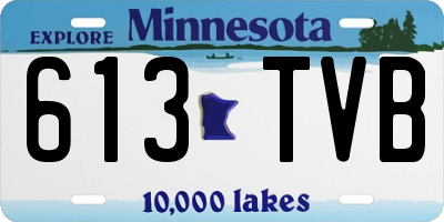 MN license plate 613TVB