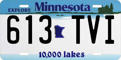 MN license plate 613TVI
