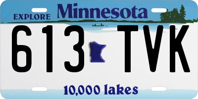 MN license plate 613TVK