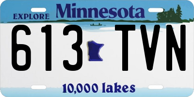 MN license plate 613TVN