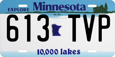 MN license plate 613TVP