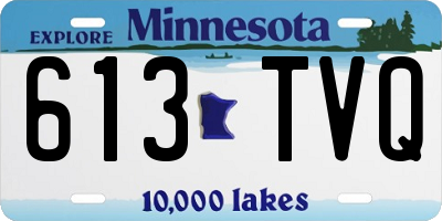 MN license plate 613TVQ
