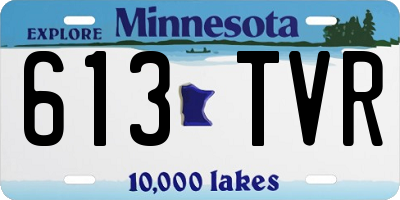 MN license plate 613TVR