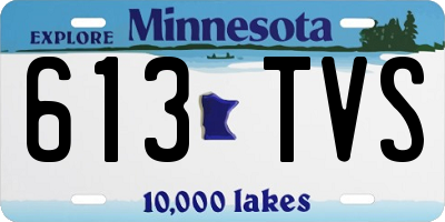 MN license plate 613TVS