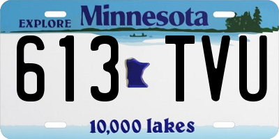 MN license plate 613TVU
