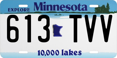 MN license plate 613TVV