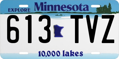 MN license plate 613TVZ