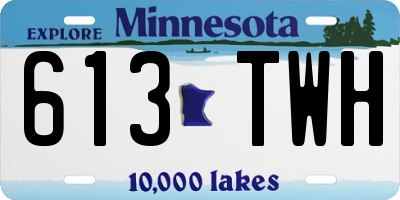 MN license plate 613TWH