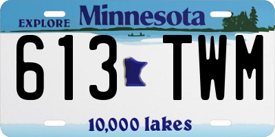 MN license plate 613TWM