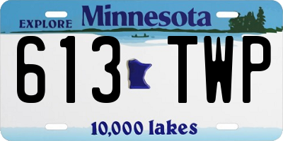 MN license plate 613TWP