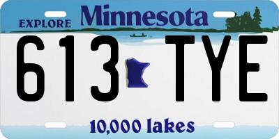MN license plate 613TYE