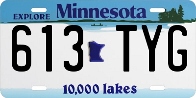 MN license plate 613TYG