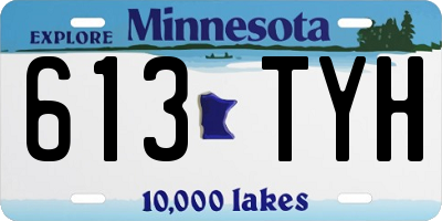 MN license plate 613TYH